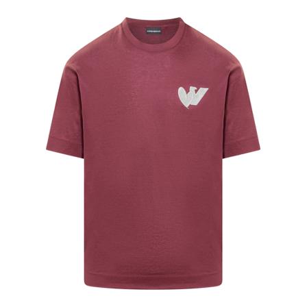 Emporio Armani, T-Shirts Rood, Heren, Maat:S