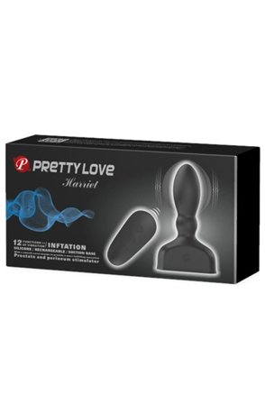 Kjøp Pretty Love Anal Stimulator Harriet Inflatable Black - Fjernstyrt analplugg | God pris