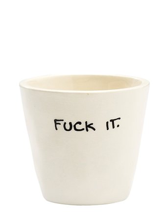 Anna + Nina Fuck It Espresso Cup - Cream - 8 CL