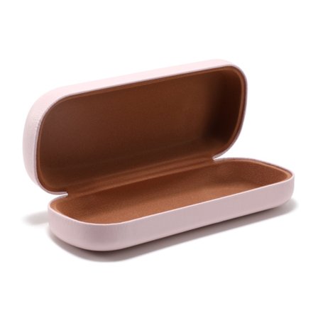 Hård Brillehætte (Pink), PU Læder Brilleæske, Bærbar Beskyttelse