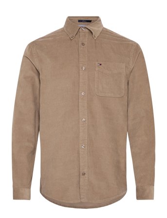 Tjm Reg Baby Cord Shirt Ext Beige Tommy Jeans