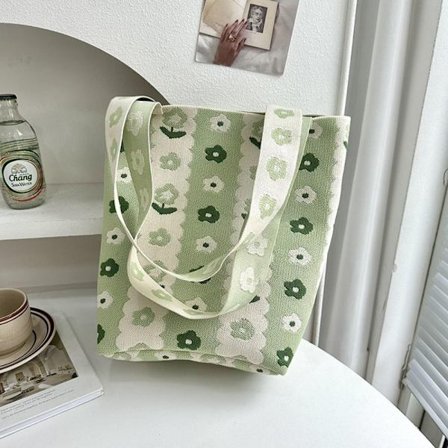 Grøn Håndtaske til Kvinder, Shopper