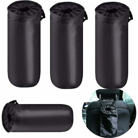 4 stk. Hengende bil søppelpose seteryggen kan vaskes, utendørs reise søppelpose-