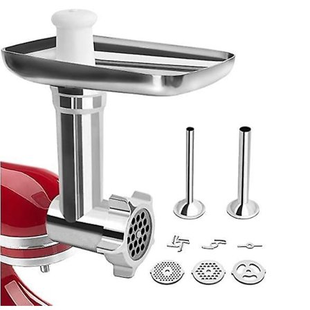 KitchenAid Kødkværn Tilbehør, KitchenAid Kødkværn til Food Processor, med 3 Maleplader