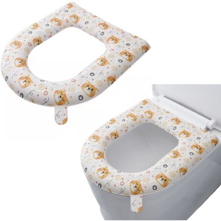 WC-istuimen suojus, WC-istuimen lämmitin, pitkänomainen WC-istuimen suojus, pehmustettu tyyny, pestävä tai kannettava O-muotoinen WC-kansi