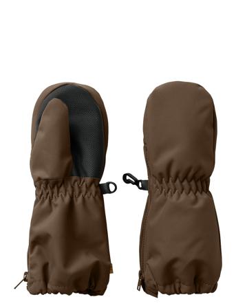 Nmnlasnow10 Mitten Solid 1Fo Lil Brown Lil'Atelier