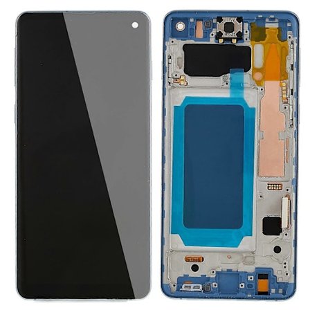 Til Samsung Galaxy S10 G973 Grade C LCD-skærm og Digitizer Samling Ramme Udskiftningsdel (TFT Te