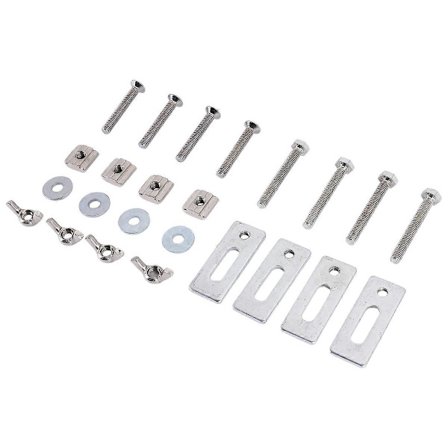 4 stk. T-spors Mini Nedholdingsklemme Kit med Jernmaskin Graveringsmaskin Flatklemme Fixtur for Cn
