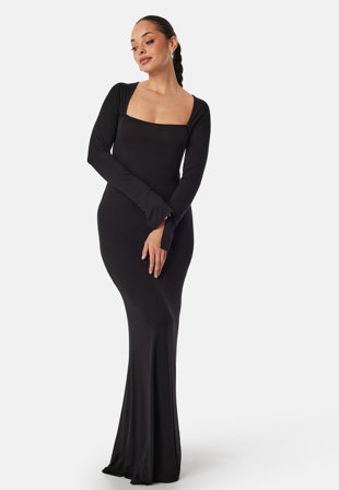 BUBBLEROOM Square Neck L/S Maxi Dress Klær
