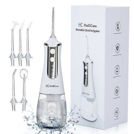 5 Modes Oral Irrigator Usb Rechargeable Water Floss Portable Dental Water Flosser Jet 350ml Irrigator Dental Teeth Cleaner+5 Jet