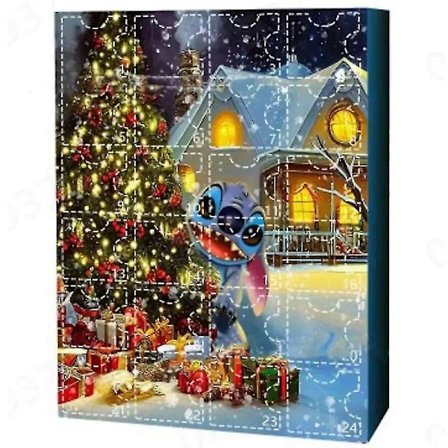 Julekalender 2024 Navidad Legetøj Mickey Minnie Stitch Baby Yoda Juguetes Overraskelse Blind Box Dukke Gave Til Børn {db}