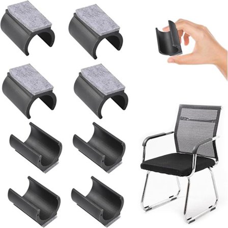 Sett med 8 filtglider for cantilever-stoler Ø 24-25 mm Filtglider for