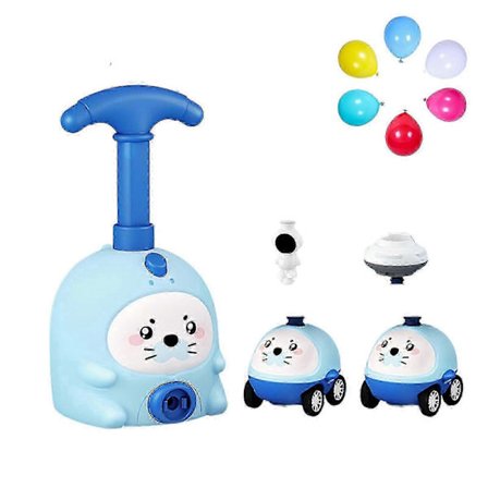 Power Ballonbil Legetøj til Børn, Ballon Affyrer Bil Legetøj Sæt til Børn Videnskabslegetøj, Oppustelig Ballon Pumpe Biler Racer Kit til Drenge Piger 