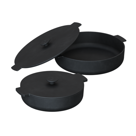 OFYR Cast Iron Casserole Set 21-26 Gjutjärnspanna Ø 21 cm och Ø 26 cm, Matlagning & grillar