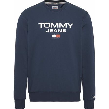 Tommy Jeans, Sweat- TJM Regular FIT Entry Crew Blauw, Heren, Maat:XL