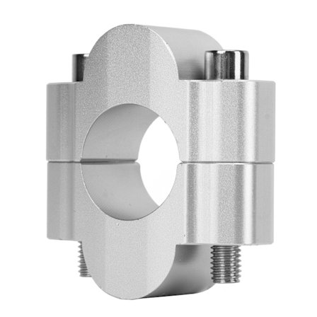 Motorsykkel Styrefeste Klemme 52mm Høyde 28mm Diameter Barback Mount TENERE 700 XT700Z 2019 2022 Sølv