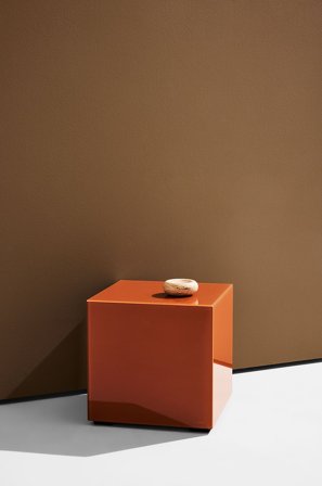 Pastill - Pop kube i farget glass 35x35 cm - Brun - Småbord - Fra Homeroom