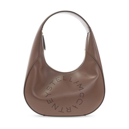 Stella McCartney, Handbag with logo Bruin, Dames, Maat:ONE Size,leer