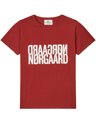 Mads Nørgaard Single Cotton Trenda P Tee Överdelar Dam Röd L