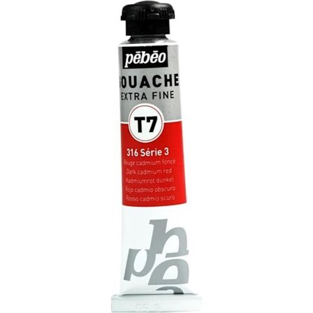 Rør 20ml Gouache Maling T7 ekstra fin RØD CAD FC