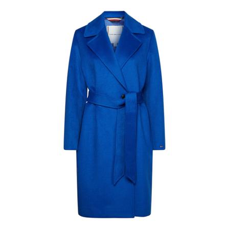 Tommy Hilfiger, Belted Coats Blauw, Heren, Maat:S