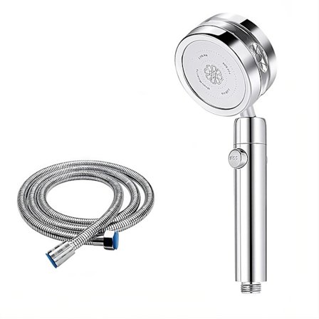 Brusehoved med stopknap