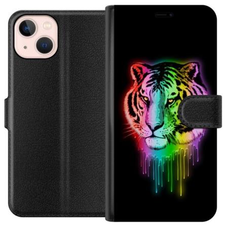 Apple iPhone 13 mini Tegnebogsetui Neon Tigeren