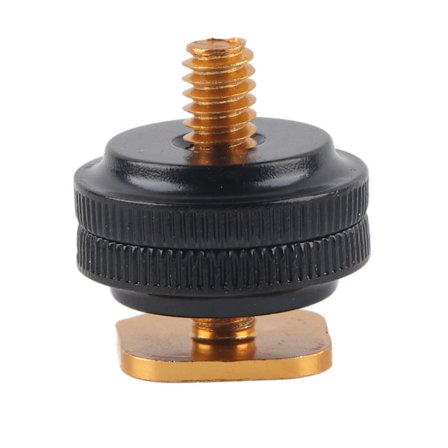 Hot Shoe Adapter 1 stk. 1/4 Tripod Skrue til Flash Mount Holder