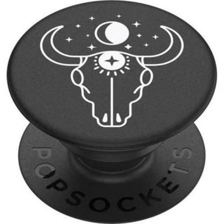 Pop Grip för standard smartphones Modern Mystique med Taurus och Moon Design PopSockets Black Svart