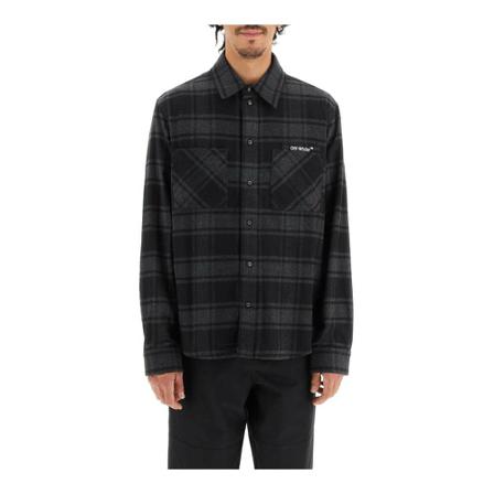 Off White, Shirts Grijs, Heren, Maat:S