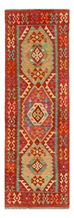 Tissé À La Main Kilim Afghan Old Style Tapis 73X243 De Laine Petit