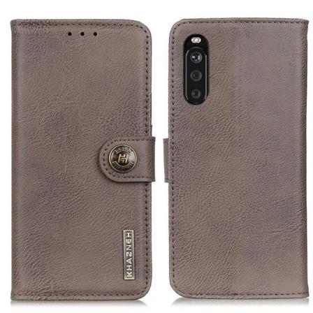 Khanzeh - Plånboksfodral Sony Xperia 10 Iii - Grå Grå