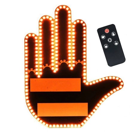 Bil Gest Baklys LED-indikator med fjernkontroll Enkel installasjon Bakrute Skilt Batteridrevet Bilindikator Stråle Bilgadget for Moro Sikkerhet L