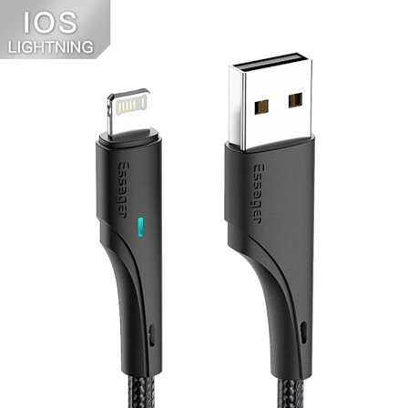 Essager USB-kabel för iPhone 11 12 13 Pro Max Mini X XR XS SE 8 7 6 Plus 6s 2.4A Snabbladdningskabel Datakabel för iPhone-laddare