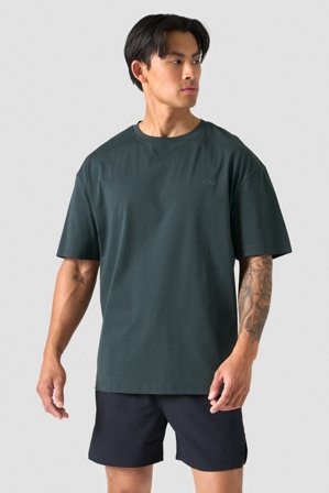 ICANIWILL - Everyday Relaxed T-shirt Men Dark Green - Herr - Träningskläder från ICIW