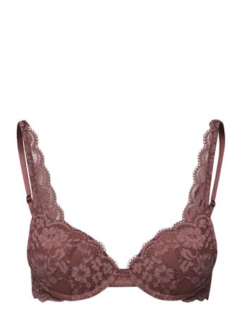 Bra Malva Iris Lingerie Bras & Tops Push Up Bras Brun Lindex