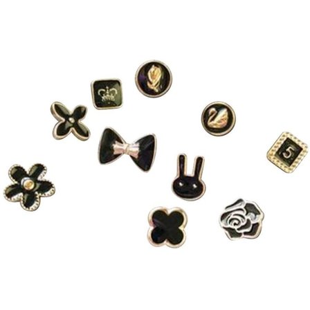 10 st kläder dekorativa brosch anti-ljus läckage fast knapp arbetsplats dam förhindrar oavsiktlig exponering