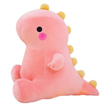 Söta dinosaurie plyschdjur plyschleksaker kastkuddar plyschdockor för presenter barn pojkar flickor Pink