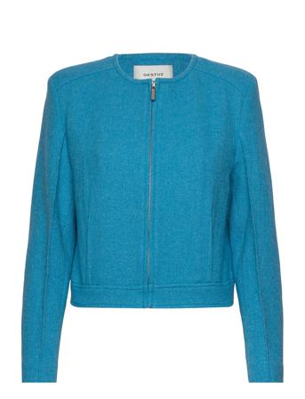 Rebagz Jacket Blazers Cropped Blazers Blå Gestuz*Betinget Tilbud