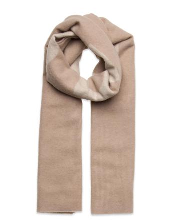 Les Deux Logo Wool Scarf Accessories Scarves Lightweight Scarves Ruskea Les Deux