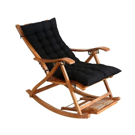 Mjuk ersättningskudde för solstol med hög sits och fixeringsrem, stor gungstolsbänkdyna för TAO