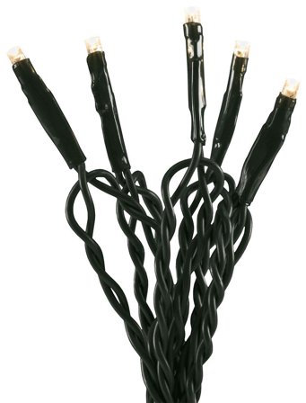 Konstsmide 6355-820 Lysslynge amber, mørkegrønn kabel 13,93 m, Belysning