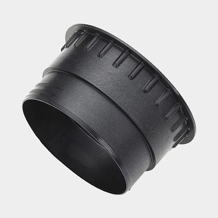 Conector para fijación de salida de aire Webasto, 90 mm, plástico, negro, compatible con Webasto Air Top Evo 40 & 55