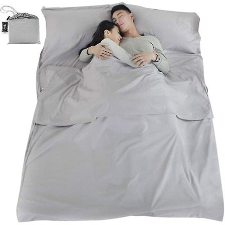 Dobbel Sovepose Myk Dobbel Soveposeinnlegg Bomull Varm Sovepose Lett Reiseinnlegg For Hotell Utendørsreiser