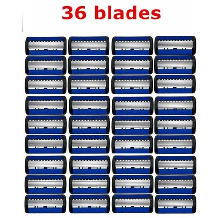 Razor Classic 6-bladet sikkerhetsbarberhøvel for menn og kvinner 27 barberblader Manuell barberhøvel 36 blader