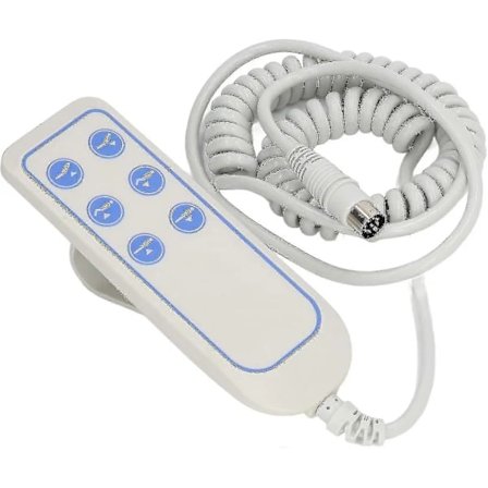 Universal 6-knaps motoriseret hospitalsseng fjernbetjening - Erstatningsfjernbetjening med 8-benet stik til løftebed - YuJia