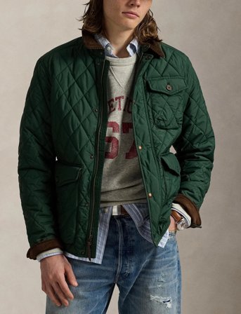 Polo Ralph Lauren The Beaton Quilted Jacket - Green - XXL