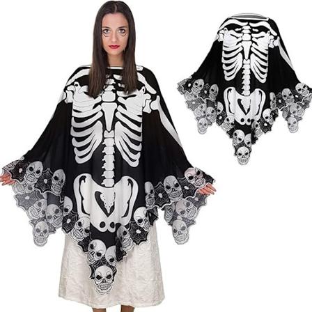 Kle deg opp i en blonde-skallekappe for Halloween-fest