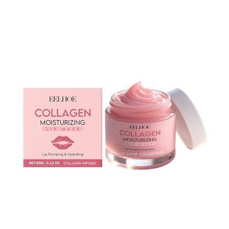 Eelhoe Kollagen Läppmask Mild Närande Mjuk Läpphud Läpplinjer Bleknar Daglig Återfuktande Vård