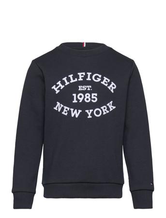Monotype Flock Reg Sweatshirt Tops Sweatshirts & Hoodies Sweatshirts Navy Tommy Hilfiger